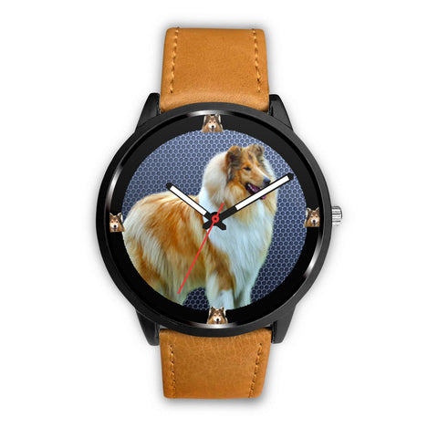 Rough Collie Dog Art Print Wrist watch