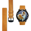 Rough Collie Dog Art Print Wrist watch