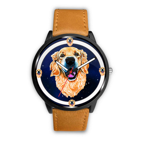 Golden Retriever Dog Art Print Wrist watch