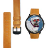 Pug Dog With Glasses Print Wrist watch