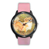 Tibetan Spaniel Dog Art Print Wrist watch