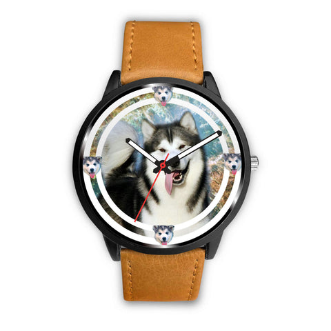 Alaskan Malamute Dog Print Wrist watch