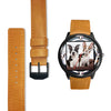 Two Boston Terrier Dog Print Wrist watch