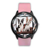 Two Boston Terrier Dog Print Wrist watch