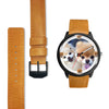 Cute Pomeranian Dog Print Wrist watch