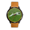 Whippet Dog Running Print Wrist Watch