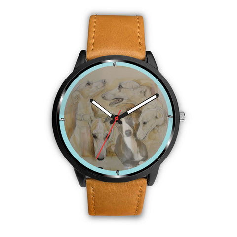 Whippet Dog Art Print Wrist Watch