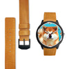 Cute Akita Dog Print Limited Edition Wrist Watch