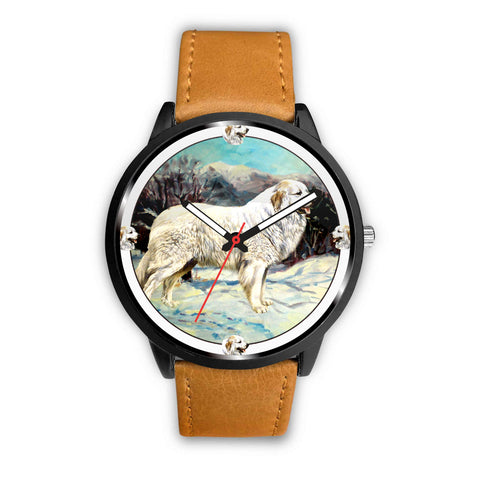 Great Pyrenees Dog Art Print Wrist watch
