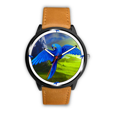 Hyacinth Macaw Parrot Print Wrist watch
