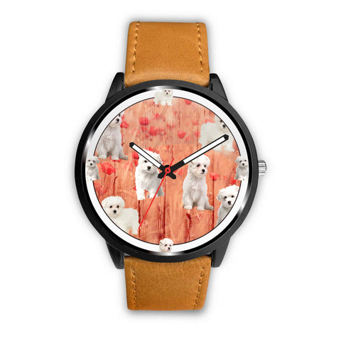 Lovely Maltese Dog Print Wrist watch