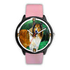 Amazing Rough Collie Dog Art Print Wrist watch