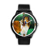 Amazing Rough Collie Dog Art Print Wrist watch