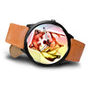 Akita Multicolor Art Print Wrist Watch