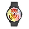 Akita Multicolor Art Print Wrist Watch