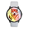 Akita Multicolor Art Print Wrist Watch