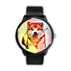 Akita Multicolor Art Print Wrist Watch