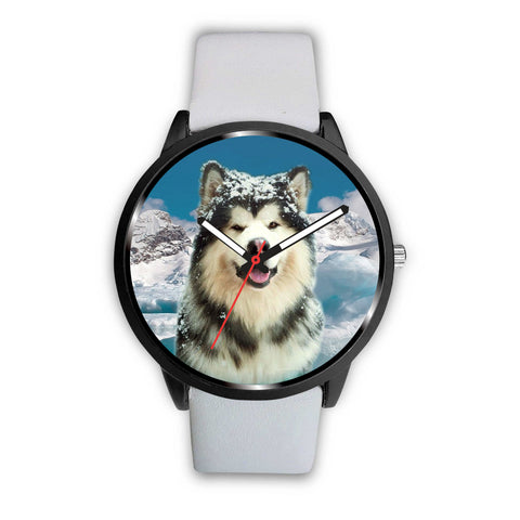 Alaskan Malamute Dog Print Wrist Watch