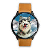 Alaskan Malamute Dog Print Wrist Watch