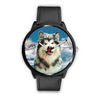 Alaskan Malamute Dog Print Wrist Watch