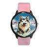 Alaskan Malamute Dog Print Wrist Watch