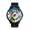 Alaskan Malamute Dog Print Wrist Watch