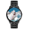 American Eskimo Dog Print Wrist Watch