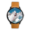 American Eskimo Dog Print Wrist Watch