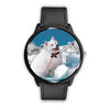 American Eskimo Dog Print Wrist Watch