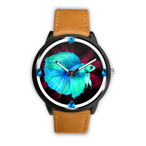 Siamese Fighting Fish (Betta Fish) Art Print Wrist watch