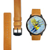 Blue & Yellow Macaw Parrot Print Wrist watch