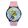 Blue & Yellow Macaw Parrot Print Wrist watch