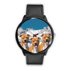 Laughing American Staffordshire Terrier Print Wrist Watch