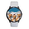 Laughing American Staffordshire Terrier Print Wrist Watch