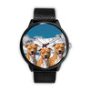 Laughing American Staffordshire Terrier Print Wrist Watch