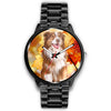 Cute Australian Shepherd Print Wrist Watch