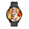 Cute Australian Shepherd Print Wrist Watch