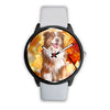 Cute Australian Shepherd Print Wrist Watch