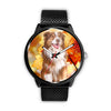 Cute Australian Shepherd Print Wrist Watch