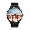 Laughing Australian Shepherd Print Wrist Watch