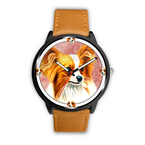 Lovely Papillon Dog Print Wrist watch