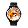 Lovely Papillon Dog Print Wrist watch