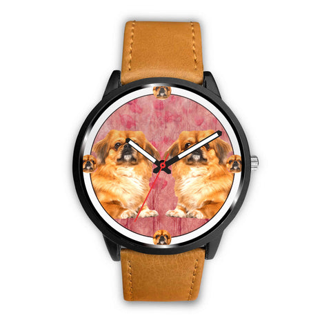 Pekingese Dog Art Print Wrist watch