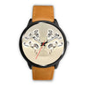 Whippet Dog Print Wrist Watch