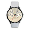 Whippet Dog Print Wrist Watch