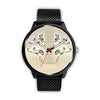 Whippet Dog Print Wrist Watch