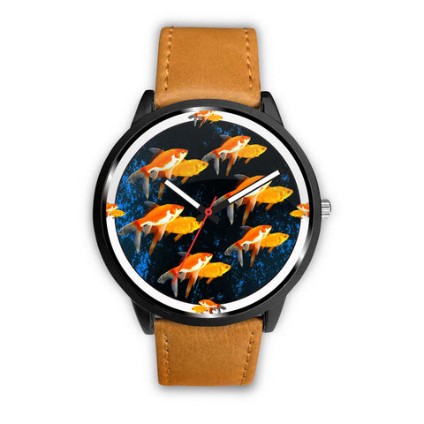 Beautiful GoldFish Print Wrist watch