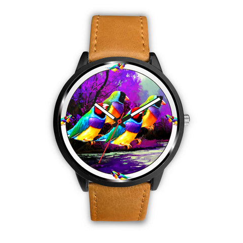 Gouldian Finch Bird Print Wrist watch