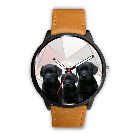 Black Labrador Retriever Print Wrist Watch