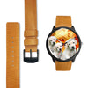 Labrador Retriever Puppies Print Wrist Watch